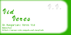 vid veres business card